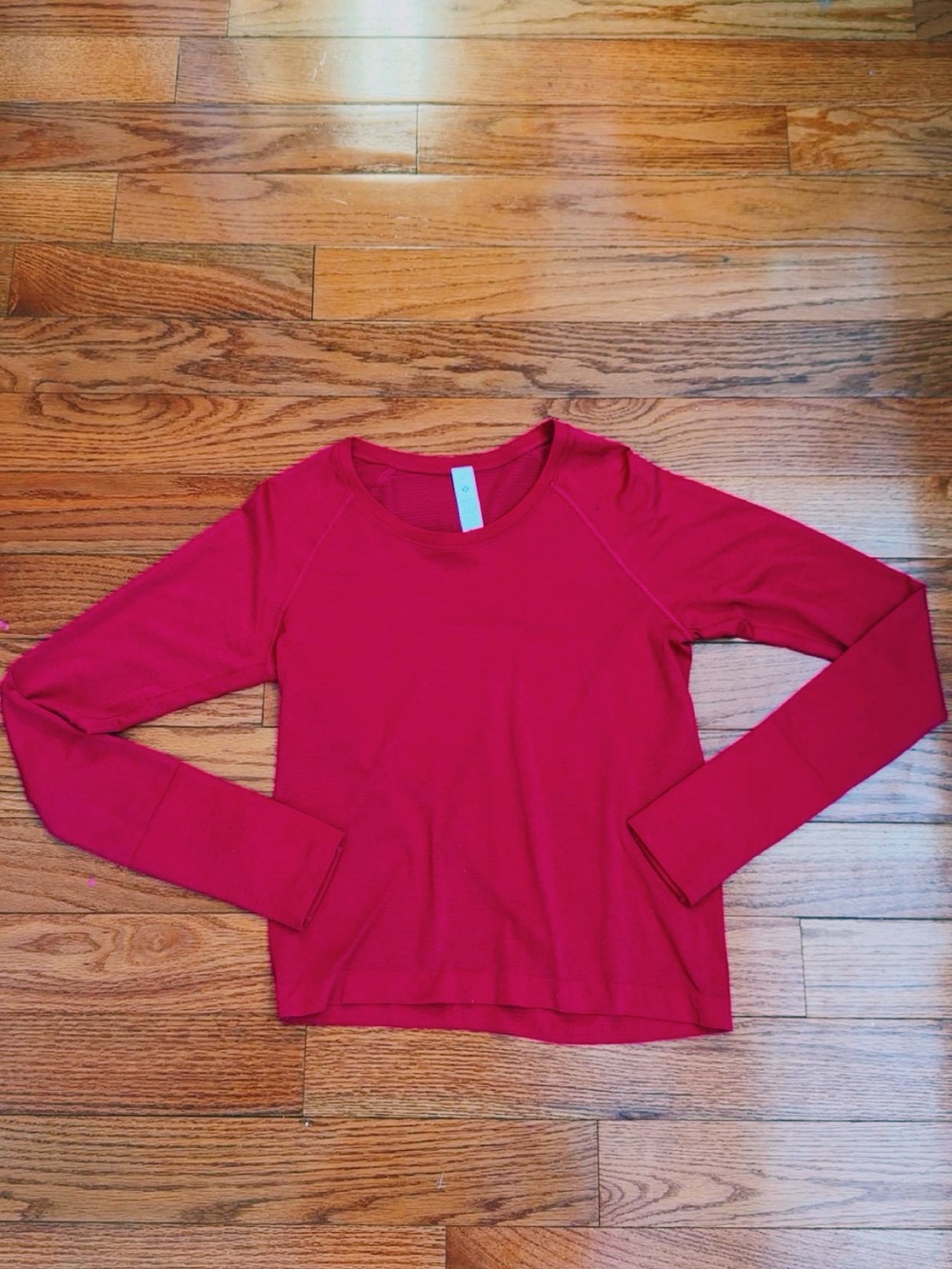 lululemon athletica Hot Pink Long-Sleeve Crewneck Tee